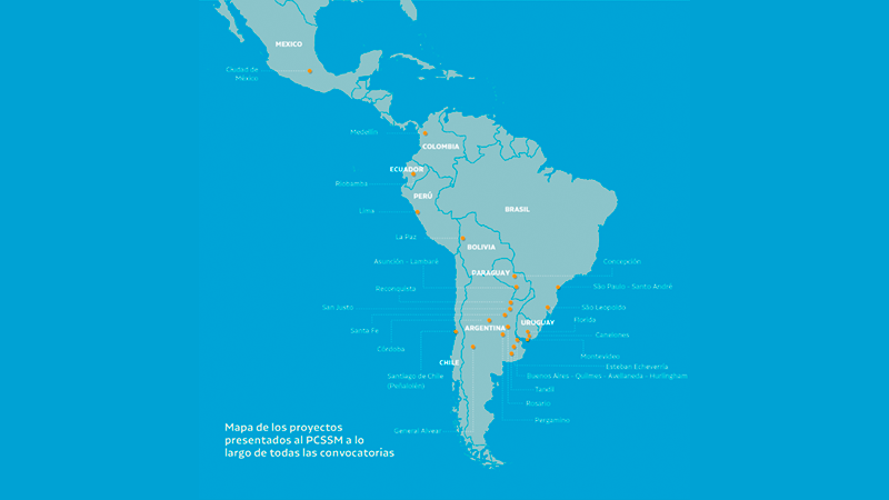 mapa de sudamérica
