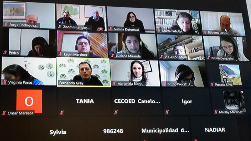captura de imagen de los participantes por zoom
