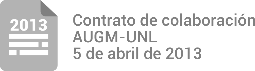 Contrato de colaboración AUGM-UNL 5 de abril de 2013